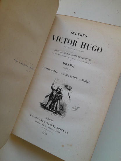 DRAME (COMPLETA 4 TOMOS) - VICTOR HUGO (HOUSSIAUX, 1875)