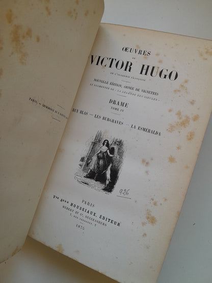 DRAME (COMPLETA 4 TOMOS) - VICTOR HUGO (HOUSSIAUX, 1875)