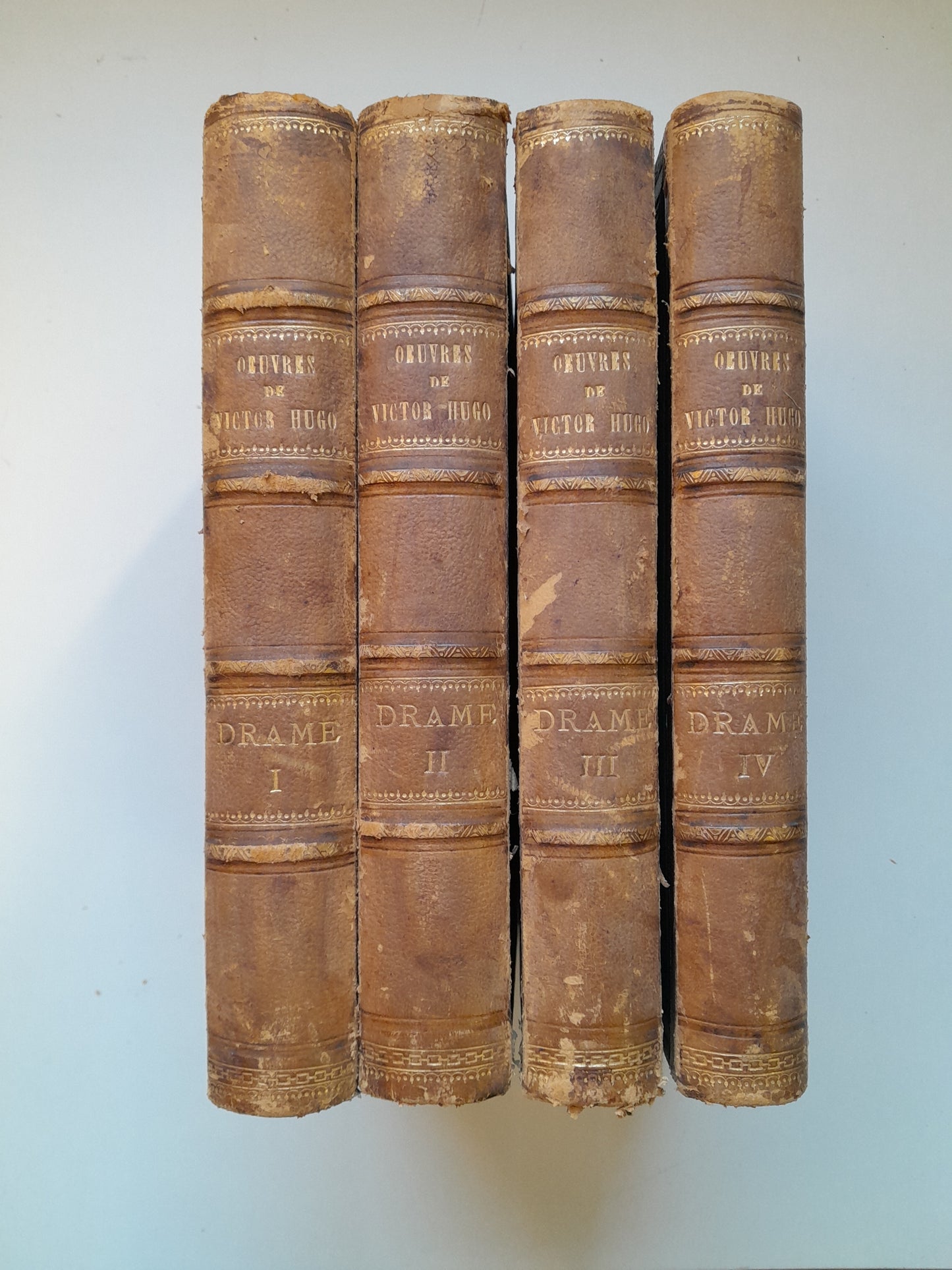 DRAME (COMPLETA 4 TOMOS) - VICTOR HUGO (HOUSSIAUX, 1875)