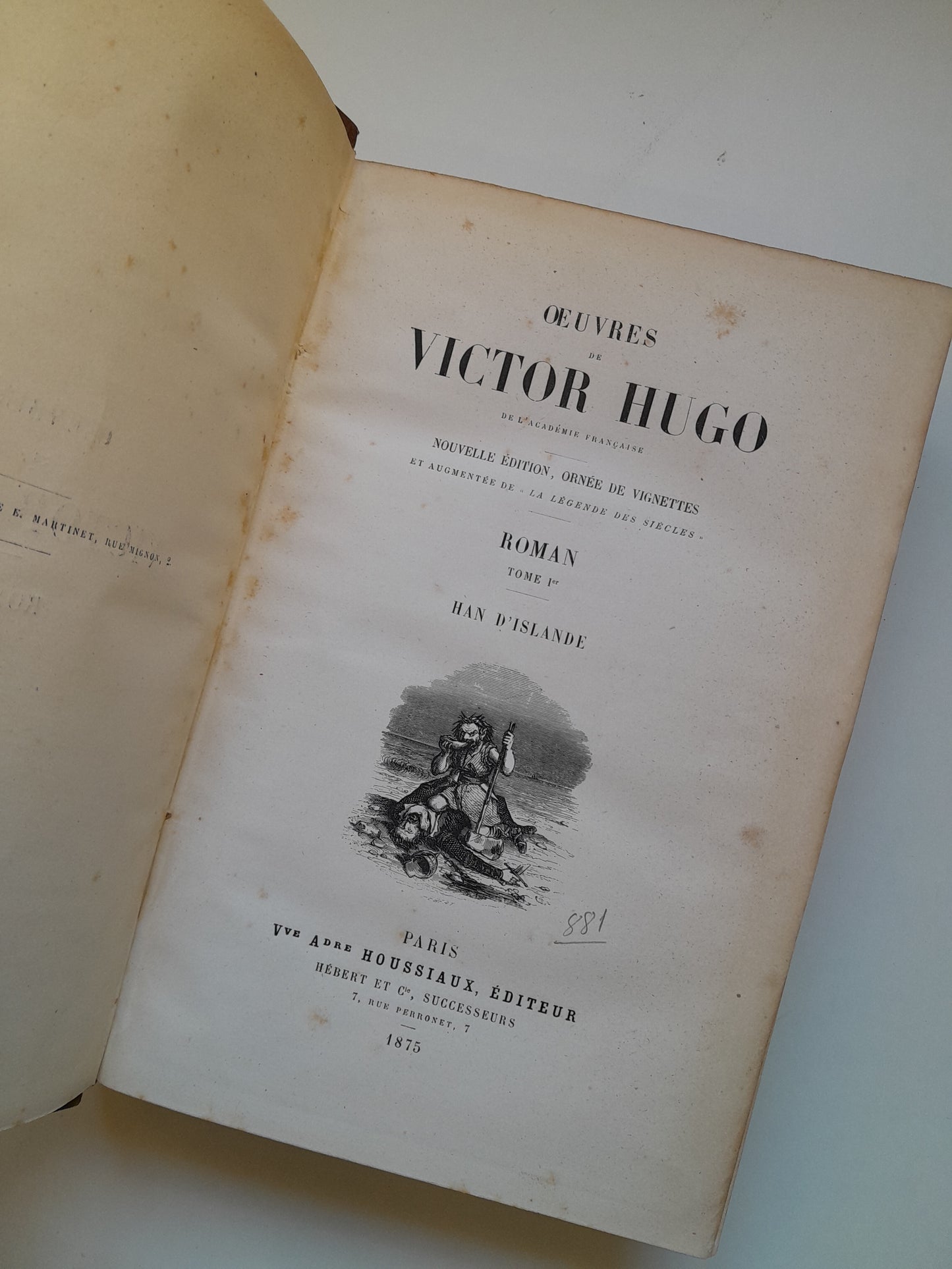 ROMAN (COMPLETA 4 TOMOS) - VICTOR HUGO (HOUSSIAUX, 1875)