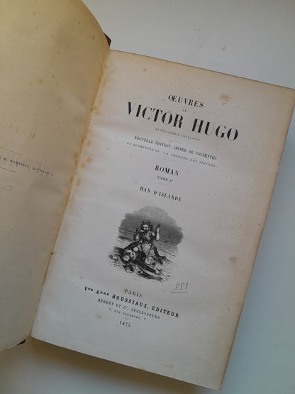 ROMAN (COMPLETA 4 TOMOS) - VICTOR HUGO (HOUSSIAUX, 1875)