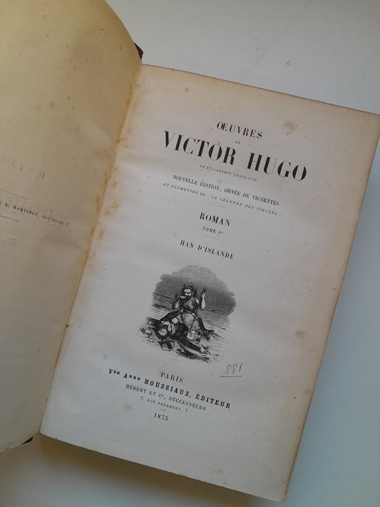 ROMAN (COMPLETA 4 TOMOS) - VICTOR HUGO (HOUSSIAUX, 1875)
