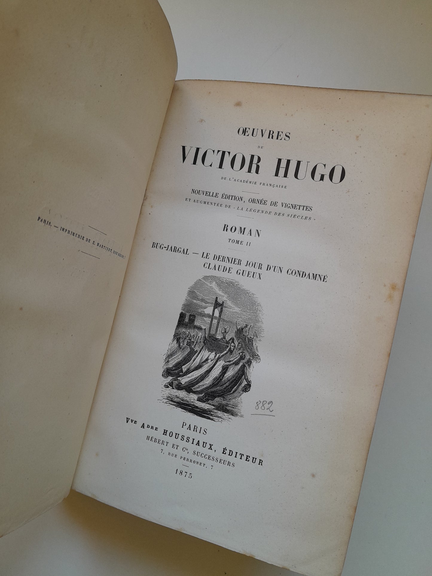 ROMAN (COMPLETA 4 TOMOS) - VICTOR HUGO (HOUSSIAUX, 1875)