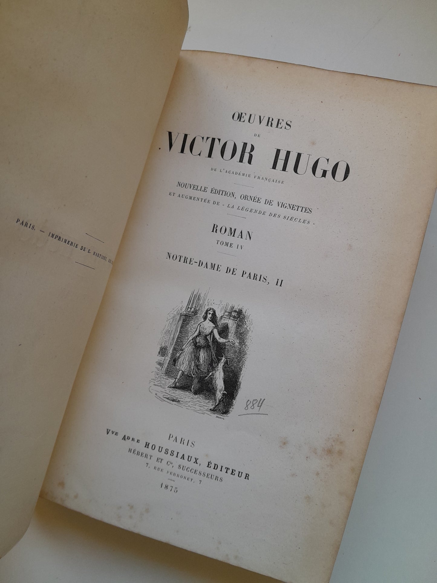 ROMAN (COMPLETA 4 TOMOS) - VICTOR HUGO (HOUSSIAUX, 1875)