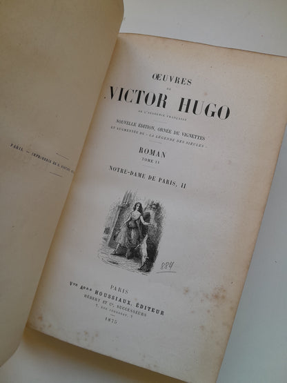 ROMAN (COMPLETA 4 TOMOS) - VICTOR HUGO (HOUSSIAUX, 1875)