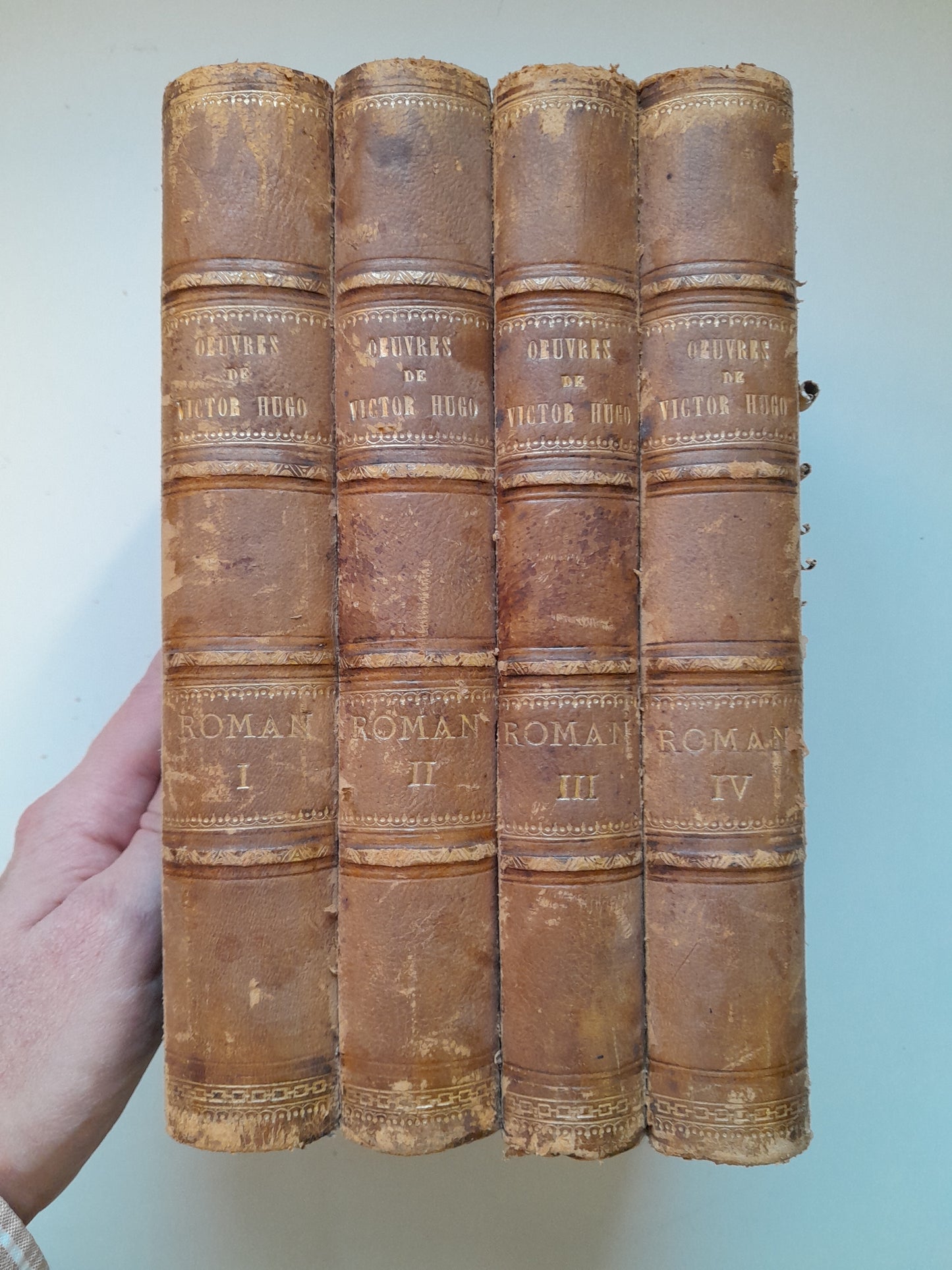 ROMAN (COMPLETA 4 TOMOS) - VICTOR HUGO (HOUSSIAUX, 1875)