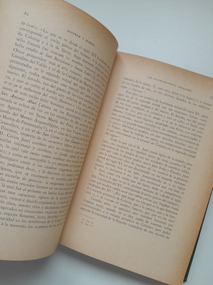 LOS CUATROCENTISTAS CATALANES  (COMPLETA 2 TOMOS) - S. SANPERE Y MIQUEL (LIB. L'AVENÇ, 1906)