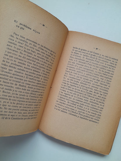 LA REGENCIA Y EL DERECHO PÚBLICO ESPAÑOL - ANTONIO ROYO VILLANOVA (ED. REUS, 1929)