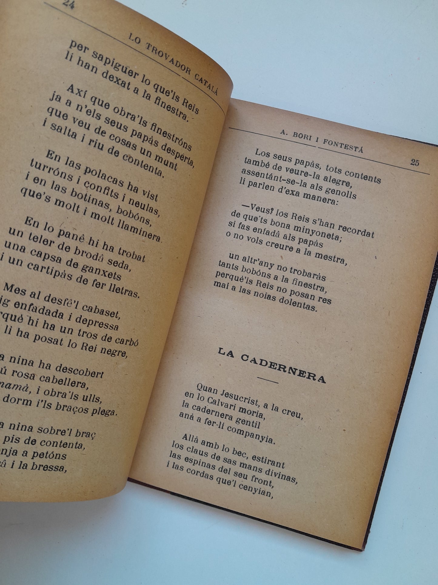 LO TROVADOR CATALÀ - ANTONI BORI FONTESTÀ (LIB. DE MONTSERRAT DE FILL DE J. ROCA I BROS, c.1880)