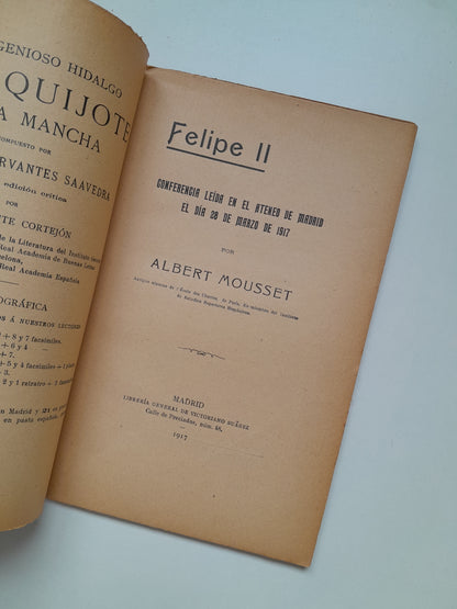 FELIPE II - ALBERT MOUSSET (LIB. DE VICTORIANO SUÁREZ, 1917)