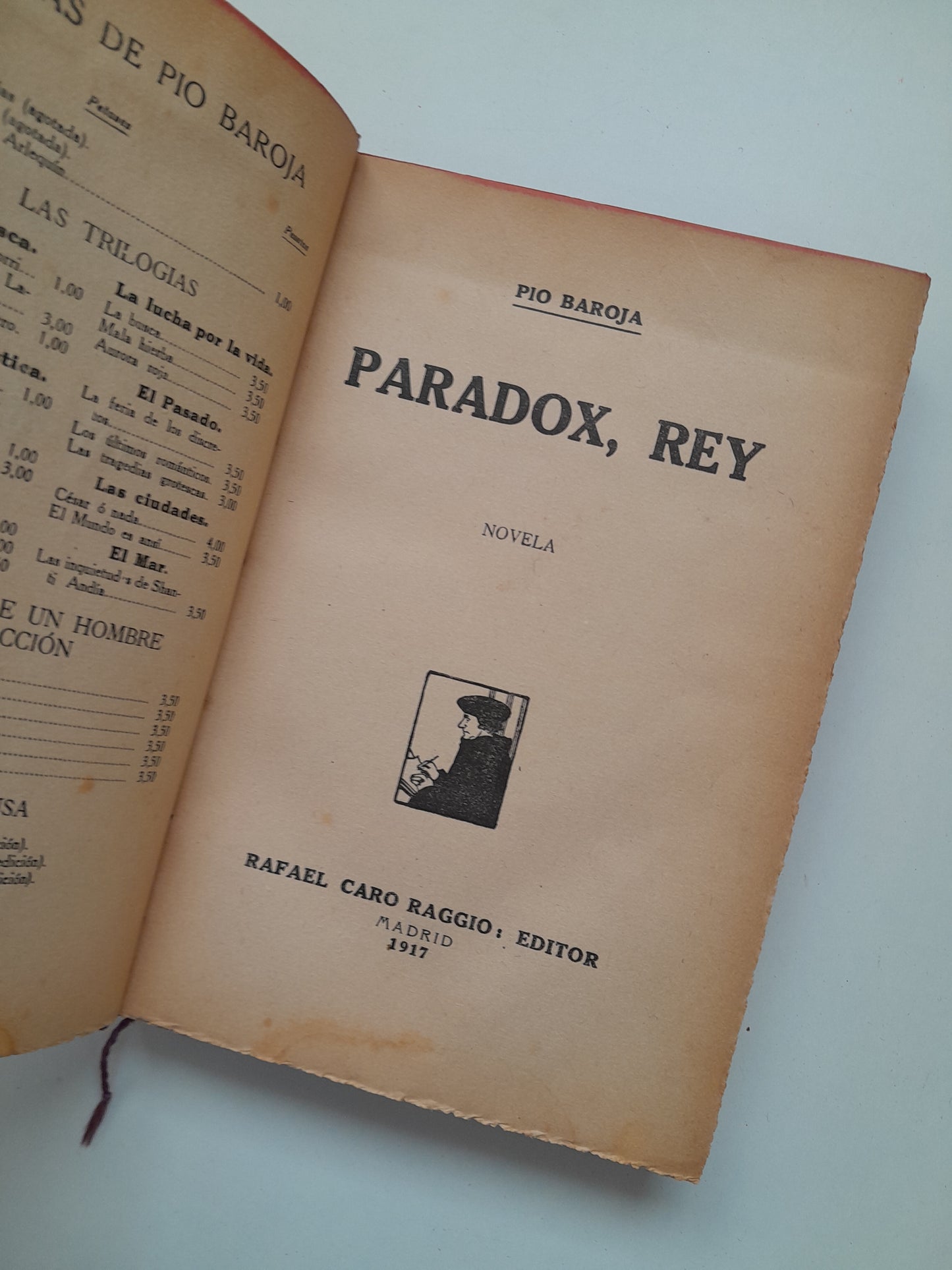 PARADOX, REY - PÍO BAROJA (RAFAEL CARO RAGGIO, 1917)