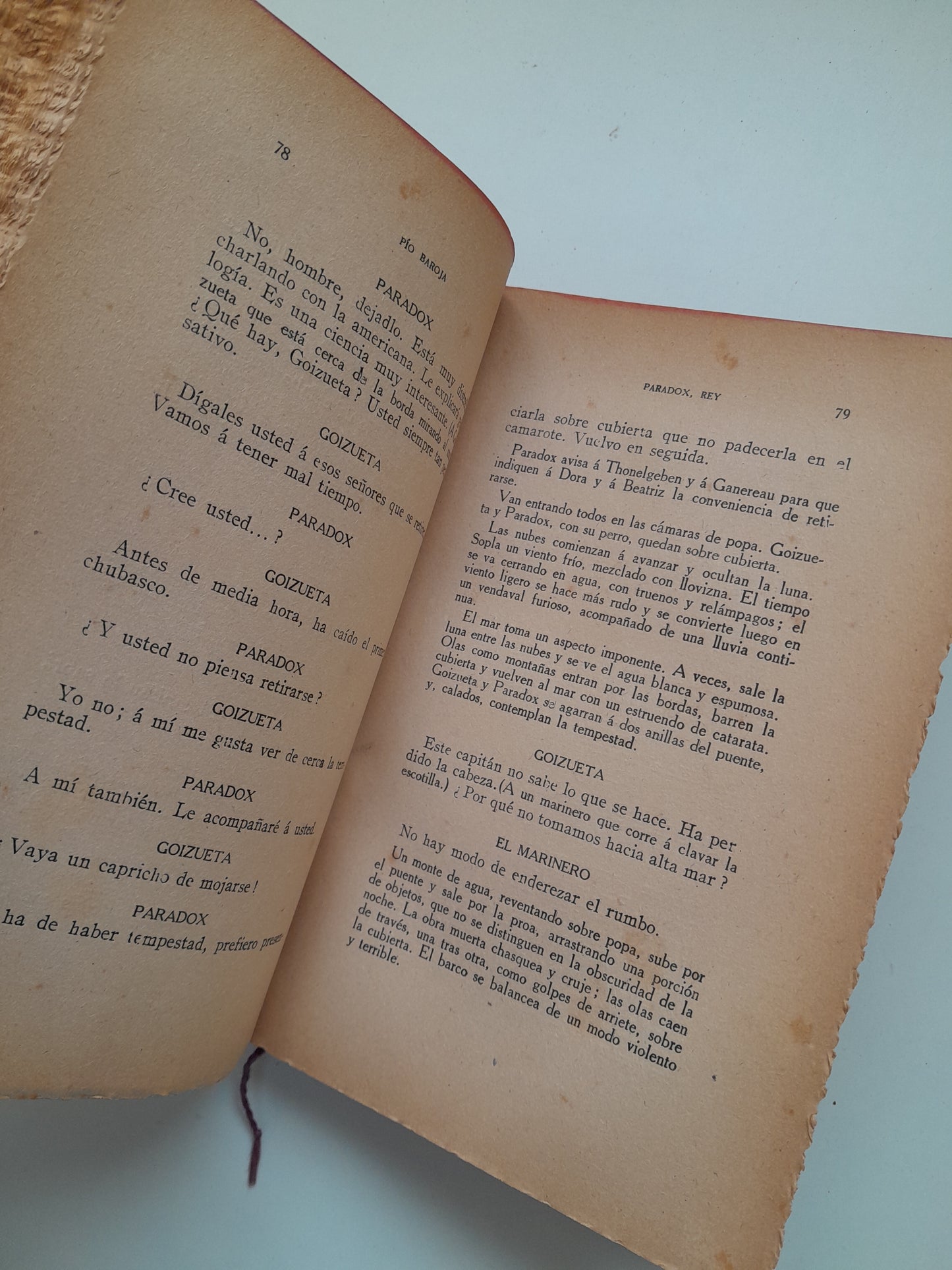 PARADOX, REY - PÍO BAROJA (RAFAEL CARO RAGGIO, 1917)