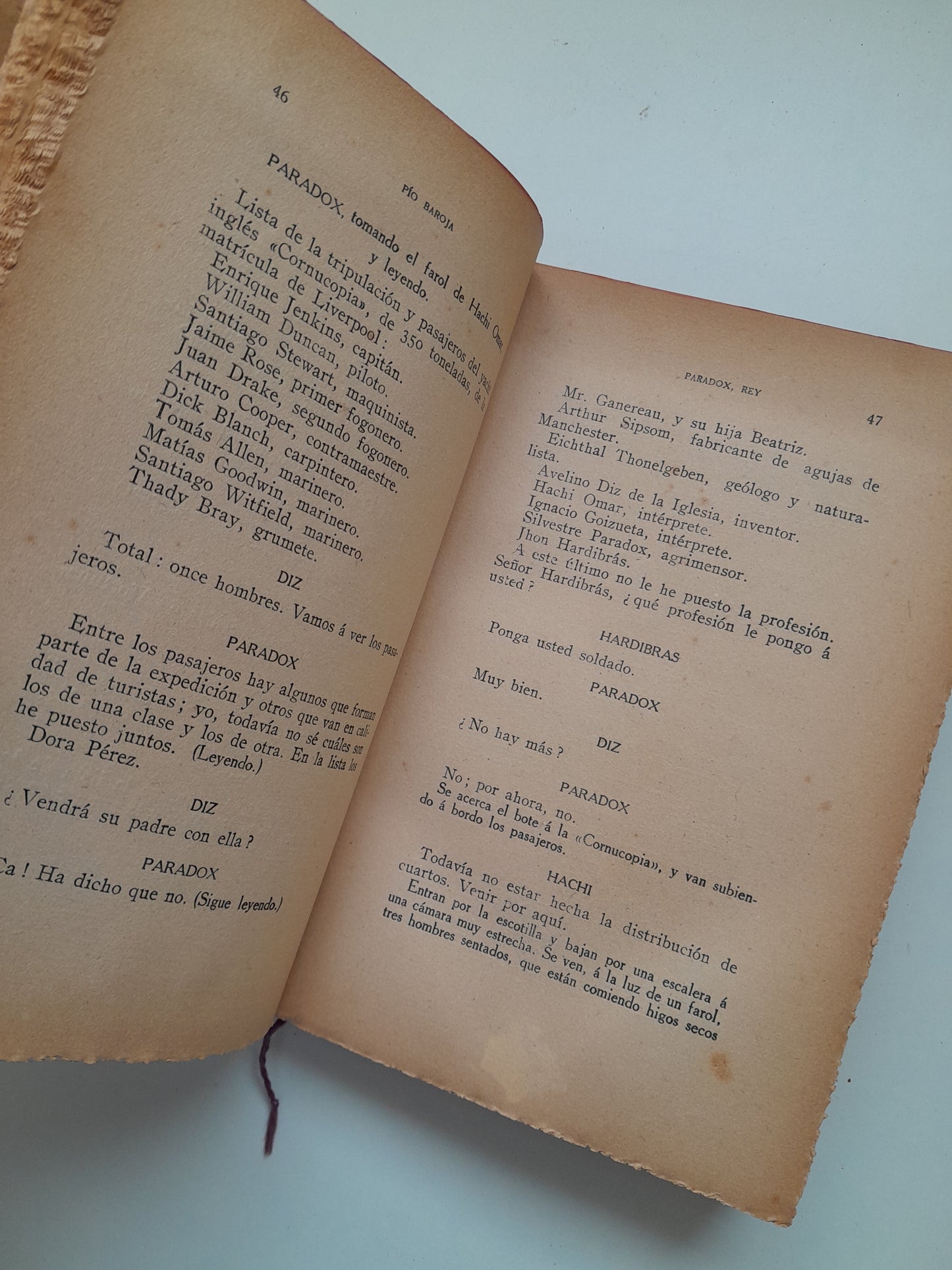 PARADOX, REY - PÍO BAROJA (RAFAEL CARO RAGGIO, 1917)