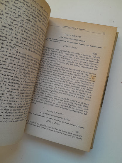 VIDA Y OBRAS PRINCIPALES DE SANTA MARGARITA MARÍA DE ALACOQUE - JOSÉ MARÍA SAENZ DE TEJADA (EL MENSAJERO DEL CORAZÓN DE JESÚS, 1943)
