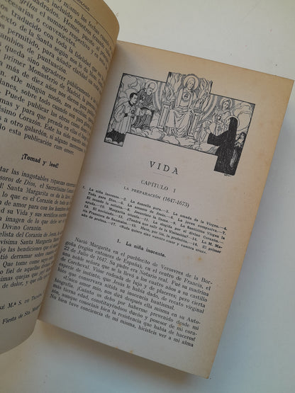 VIDA Y OBRAS PRINCIPALES DE SANTA MARGARITA MARÍA DE ALACOQUE - JOSÉ MARÍA SAENZ DE TEJADA (EL MENSAJERO DEL CORAZÓN DE JESÚS, 1943)