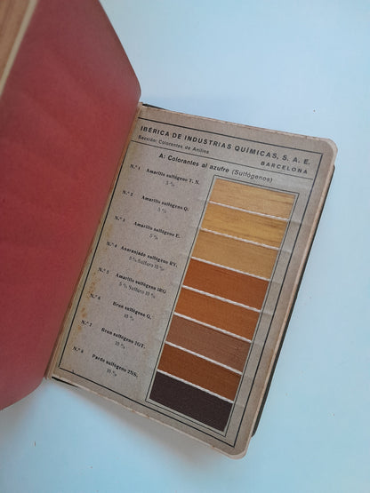 MANUAL DEL TINTORERO - IBÉRICA DE INDUSTRIAS QUÍMICAS (1926)