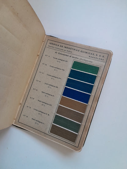 MANUAL DEL TINTORERO - IBÉRICA DE INDUSTRIAS QUÍMICAS (1926)