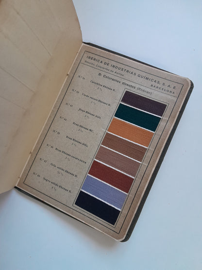 MANUAL DEL TINTORERO - IBÉRICA DE INDUSTRIAS QUÍMICAS (1926)