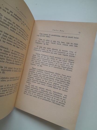 PER COMPRENDRE (1927-1935) - CARLES RIBA (INSTITUCIÓ DE LES LLETRES CATALANES, 1938)