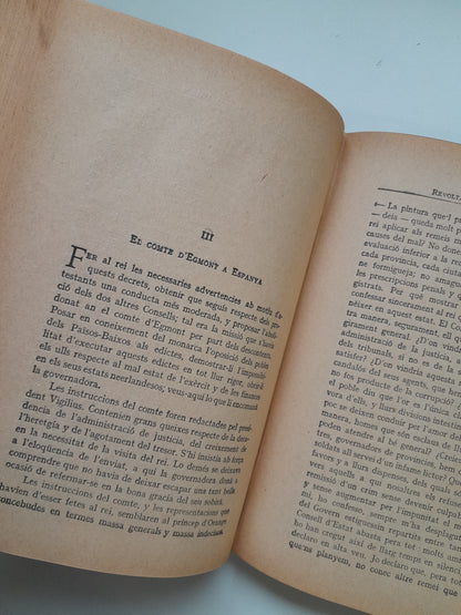 HISTÒRIA DE LA REVOLTA DELS PAÏSOS BAIXOS - GUILLEM SCHILLER (BIB. EL POBLE CATALÀ, 1910)