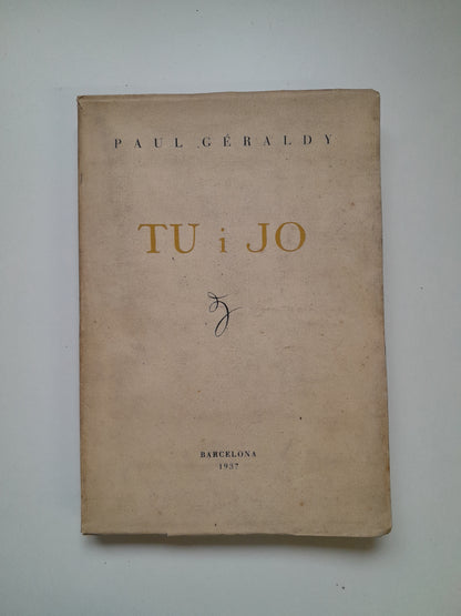 TU I JO - PAUL GÉRALDY (1937)