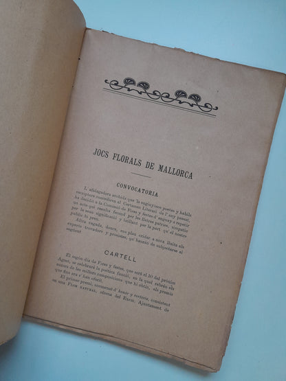 JOCS FLORALS DE MALLORCA DE L'ANY 1904 (EST. F. SOLER PRATS, 1905)