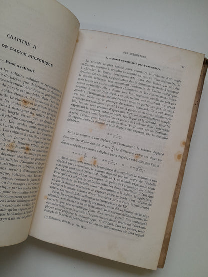 TRAITÉ DE LA FABRICATION DE LA SOUDE - G. LUNGE (G. MASSON, 1879)