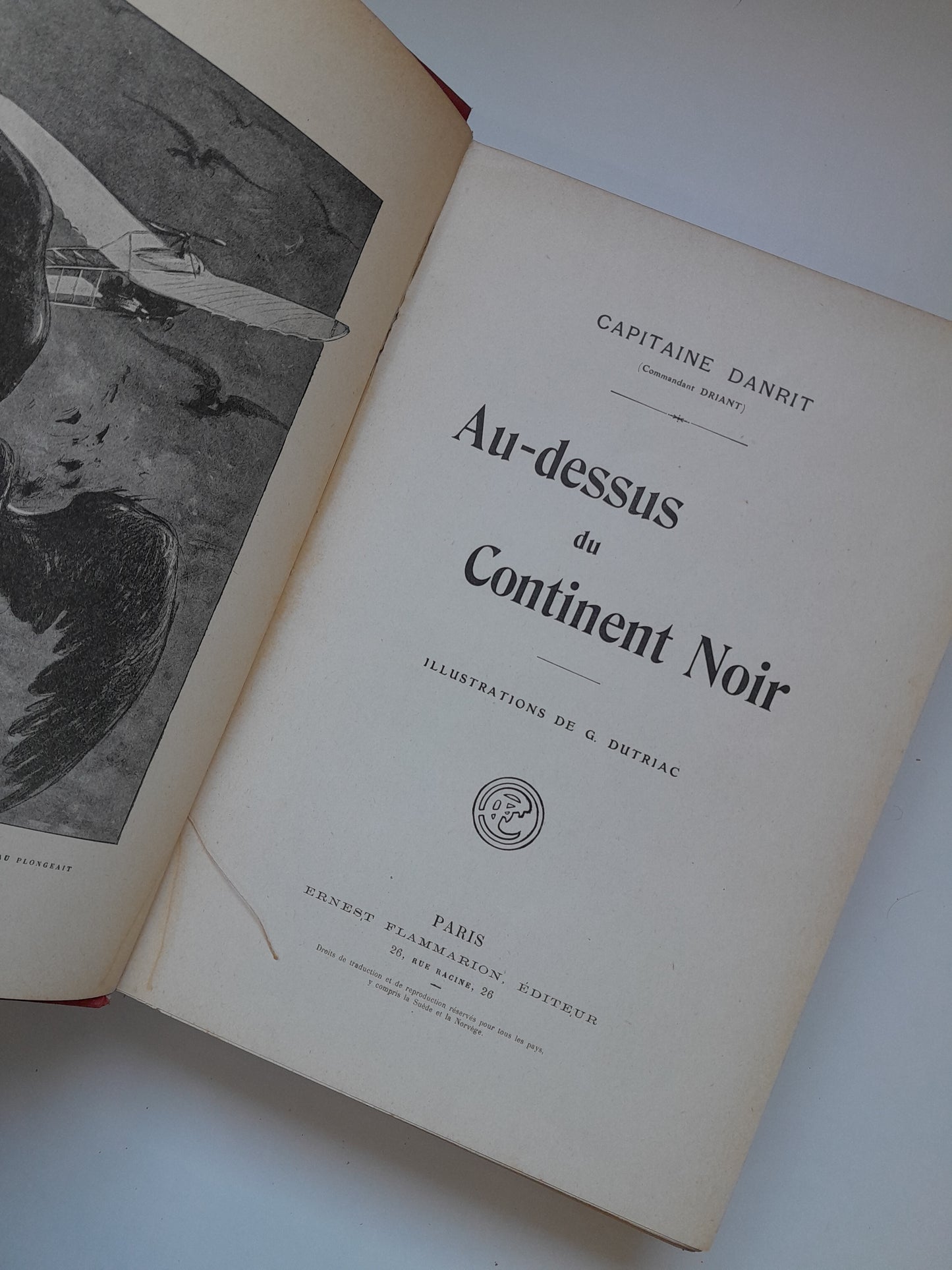 AU-DESSUS DU CONTINENT NOIR - CAPITAINE DANRIT (ERNEST FLAMMARION, c.1890)