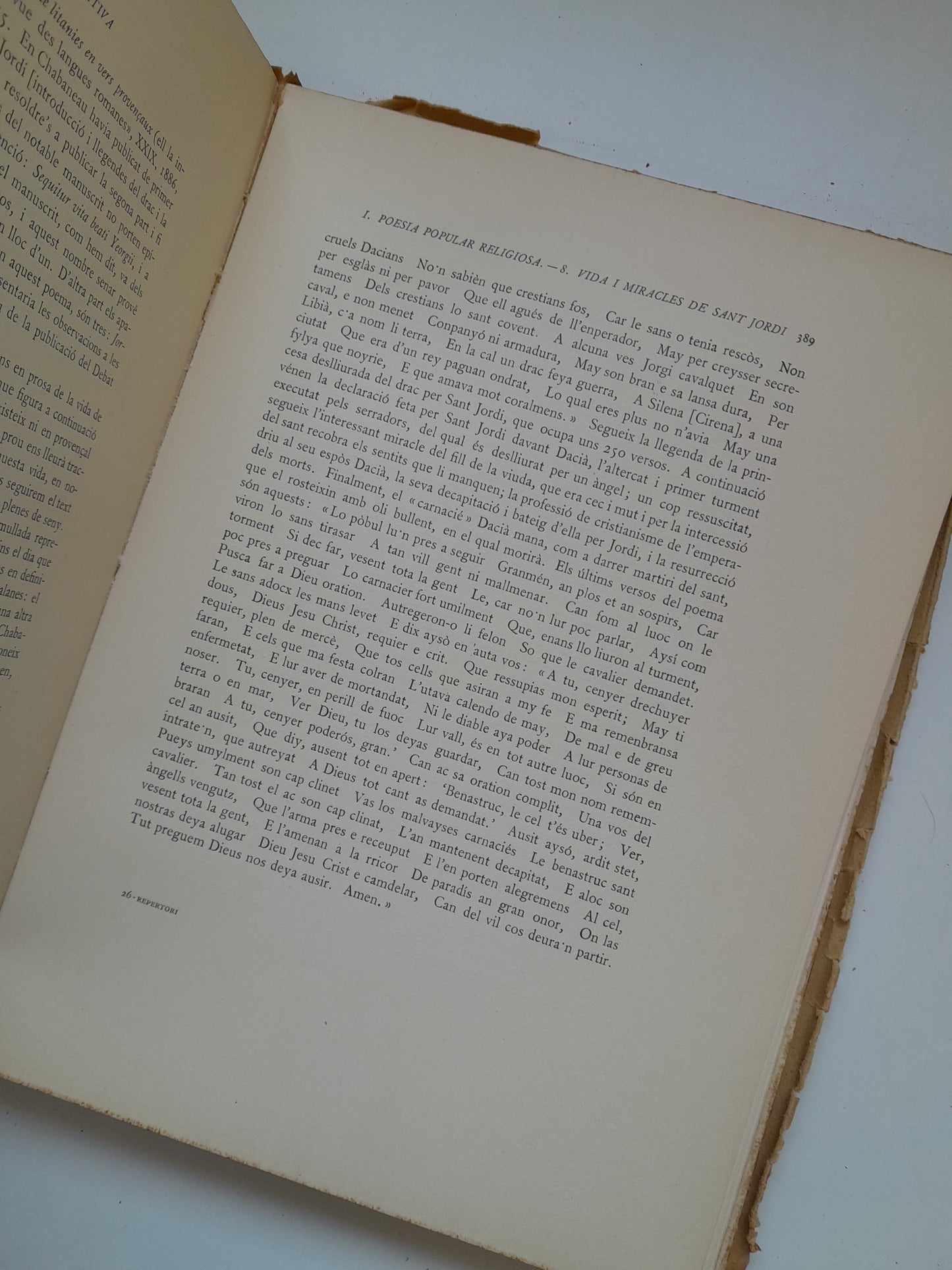 REPERTORI DE L'ANTIGA LITERATURA CATALANA. LA POESIA - JAUME MASSÓ TORRENTS (ALPHA, 1932)