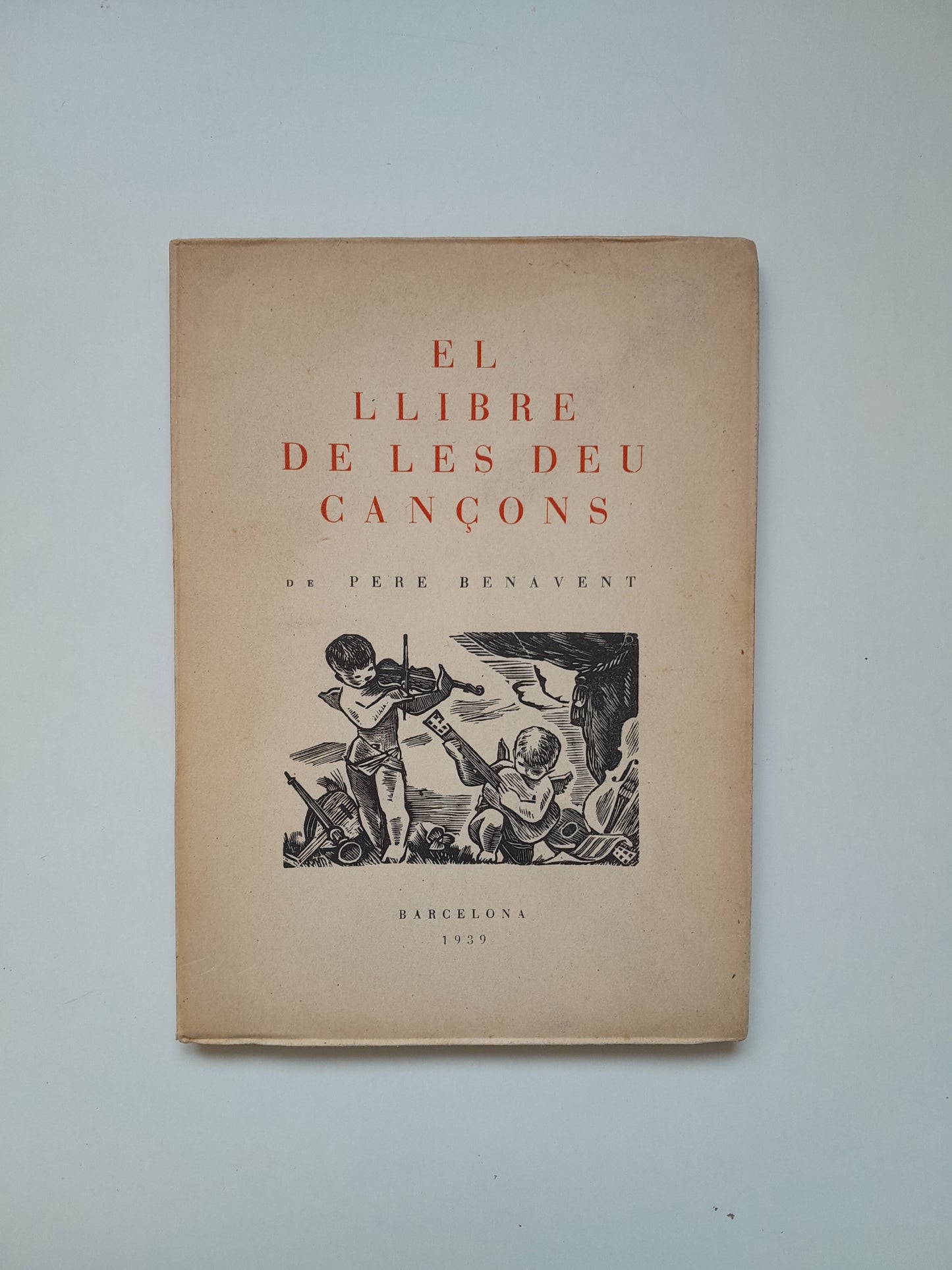 EL LLIBRE DE LES DEU CANÇONS - PERE BENAVENT (1939)