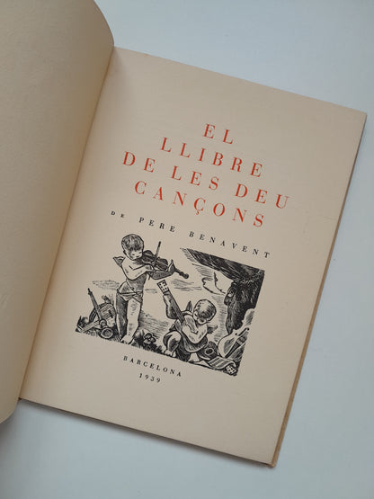 EL LLIBRE DE LES DEU CANÇONS - PERE BENAVENT (1939)