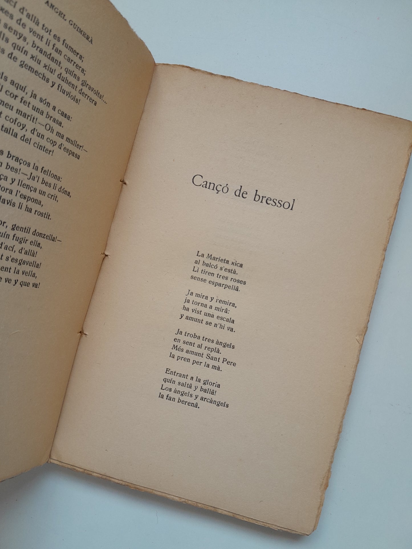 SEGON LLIBRE DE POESIES - ÀNGEL GUIMERÀ (EST. LA RENAIXENSA, 1920)