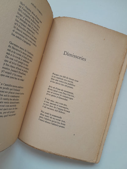 SEGON LLIBRE DE POESIES - ÀNGEL GUIMERÀ (EST. LA RENAIXENSA, 1920)