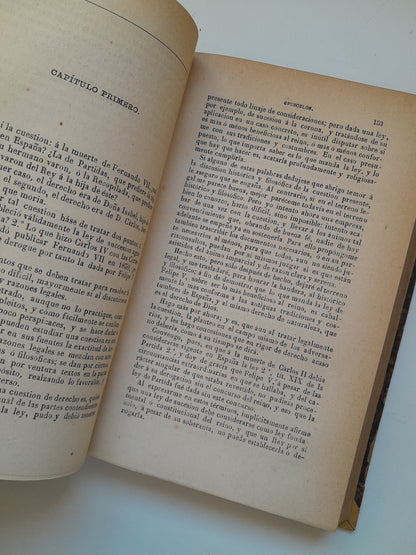 OBRAS DE D. ANTONIO APARISI Y GUIJARRO (5 TOMOS COMPLETA) (IMP. REGENERACIÓN, 1873-1877)