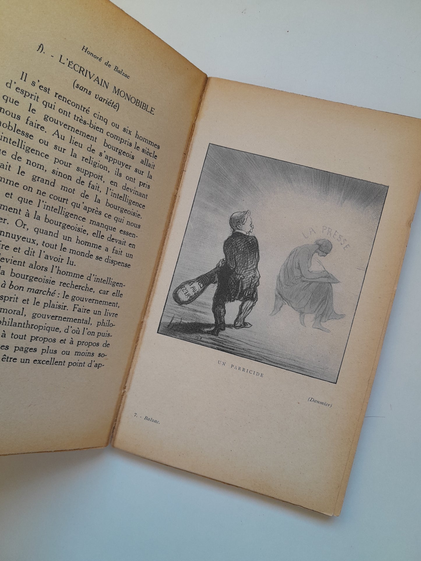 MONOGRAPHIE DE LA PRESSE PARISIENNE - HONORÉ DE BALZAC (AUBRY, 1943)