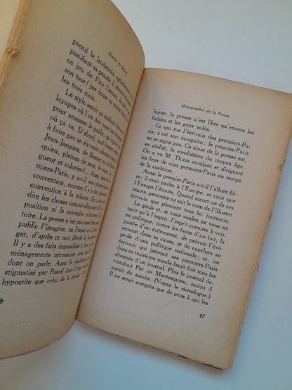 MONOGRAPHIE DE LA PRESSE PARISIENNE - HONORÉ DE BALZAC (AUBRY, 1943)