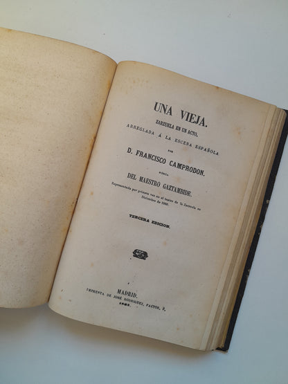 COLECCIÓN DE ZARZUELAS - VV. AA (1865-1869)