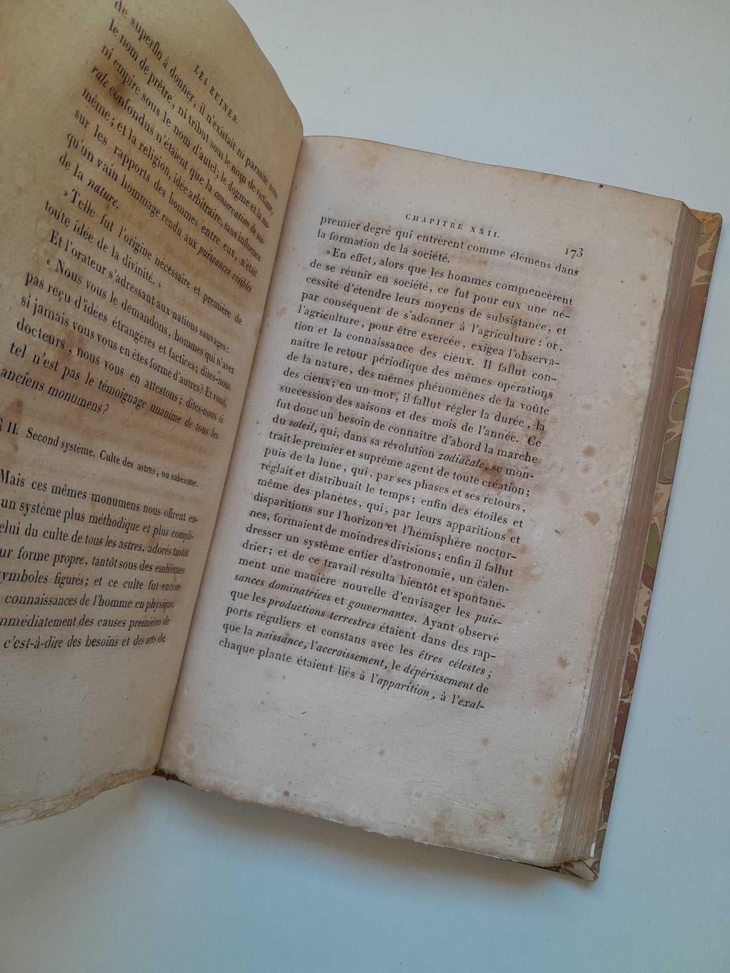 LES RUINES OU MÉDITATION SUR LES RÉVOLUTIONS DES EMPIRES - F. VOLNEY (LIB. BOSSANGE FRÈRES, 1821)