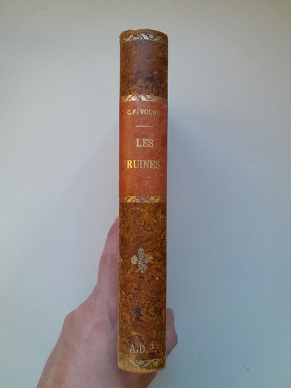 LES RUINES OU MÉDITATION SUR LES RÉVOLUTIONS DES EMPIRES - F. VOLNEY (LIB. BOSSANGE FRÈRES, 1821)