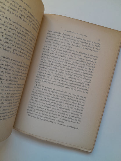 LA MEDICINA EN CATALUÑA. BOSQUEJO HISTÓRICO - LUIS COMENGE (IMP. HENRICH I CIA, 1908)