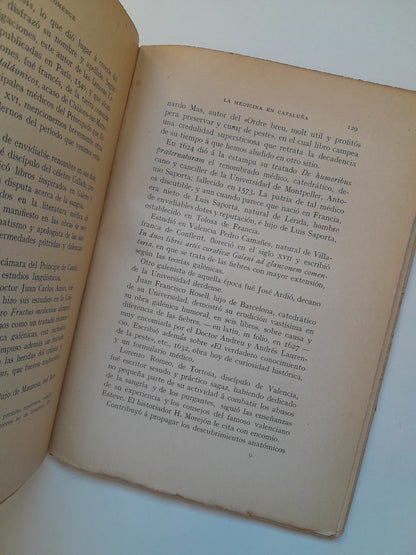 LA MEDICINA EN CATALUÑA. BOSQUEJO HISTÓRICO - LUIS COMENGE (IMP. HENRICH I CIA, 1908)