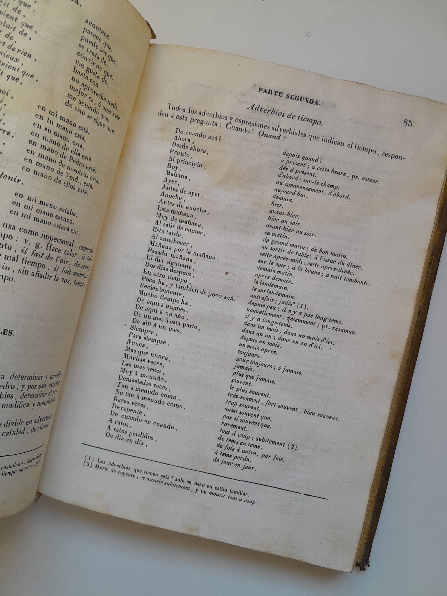 ARTE DE HABLAR BIEN FRANCÉS. GRAMÁTICA COMPLETA - PEDRO NICOLÁS CHANTREAU (LIB. MANUEL SAURI, 1842)