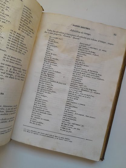 ARTE DE HABLAR BIEN FRANCÉS. GRAMÁTICA COMPLETA - PEDRO NICOLÁS CHANTREAU (LIB. MANUEL SAURI, 1842)