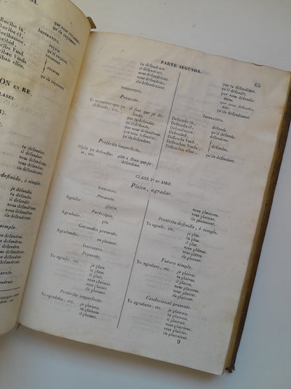 ARTE DE HABLAR BIEN FRANCÉS. GRAMÁTICA COMPLETA - PEDRO NICOLÁS CHANTREAU (LIB. MANUEL SAURI, 1842)