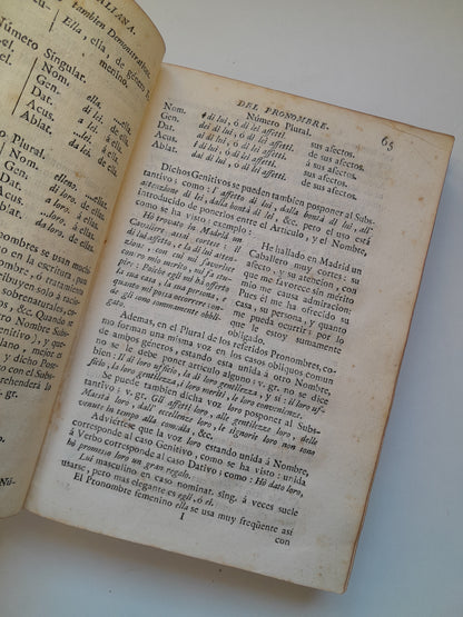NUEVA Y COMPLETA GRAMÁTICA ITALIANA EXPLICADA EN ESPAÑOL - PEDRO TOMASI (IMPRENTA REAL, 1789)