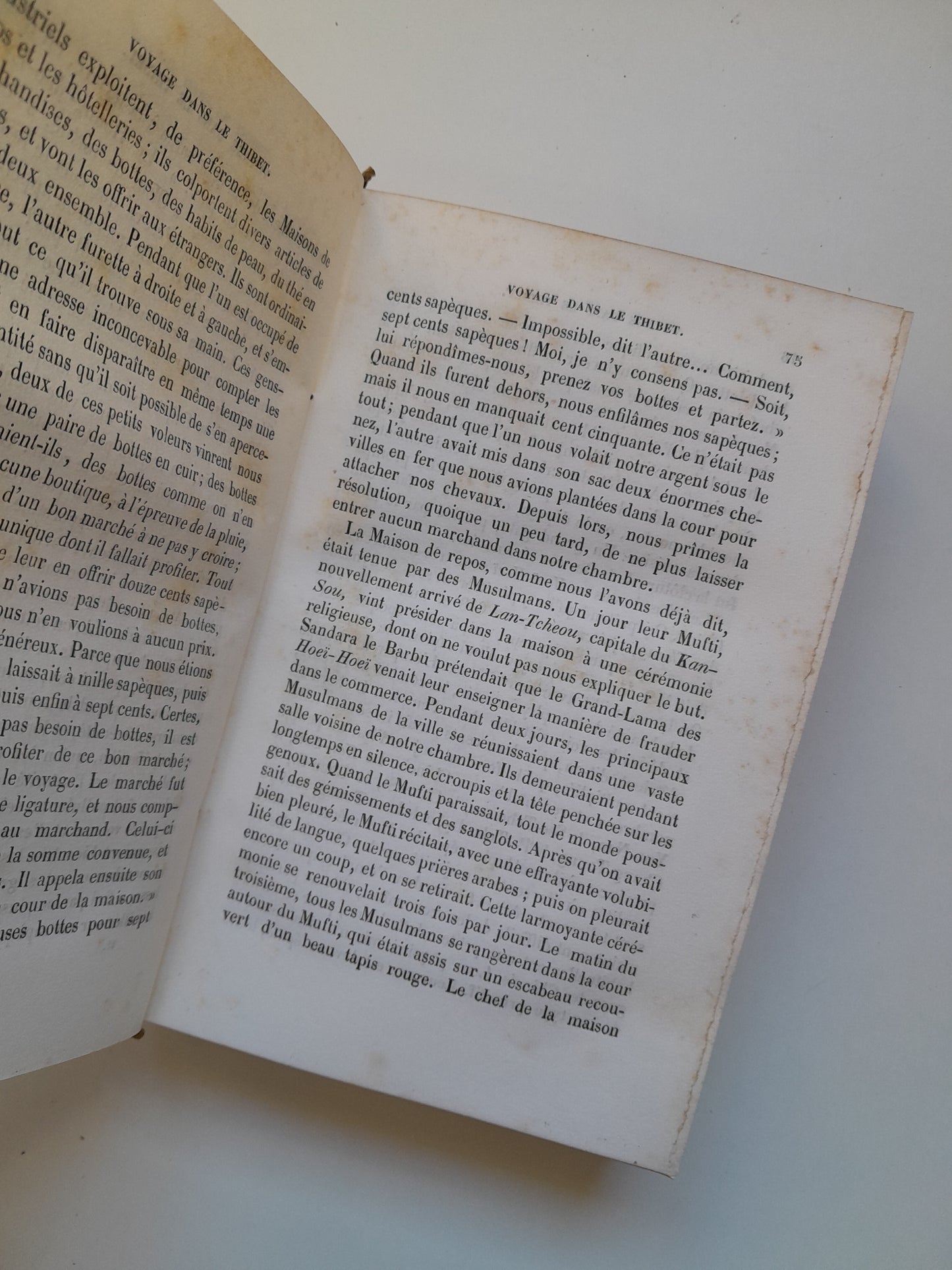 SOUVENIR D'UN VOYAGE DANS LA TARTARIE ET LE THIBET (ORIGINAL Y FACSÍMIL) - M. HUC (GAUME FRÈRES, 1860; LIB. PLON, 1925)