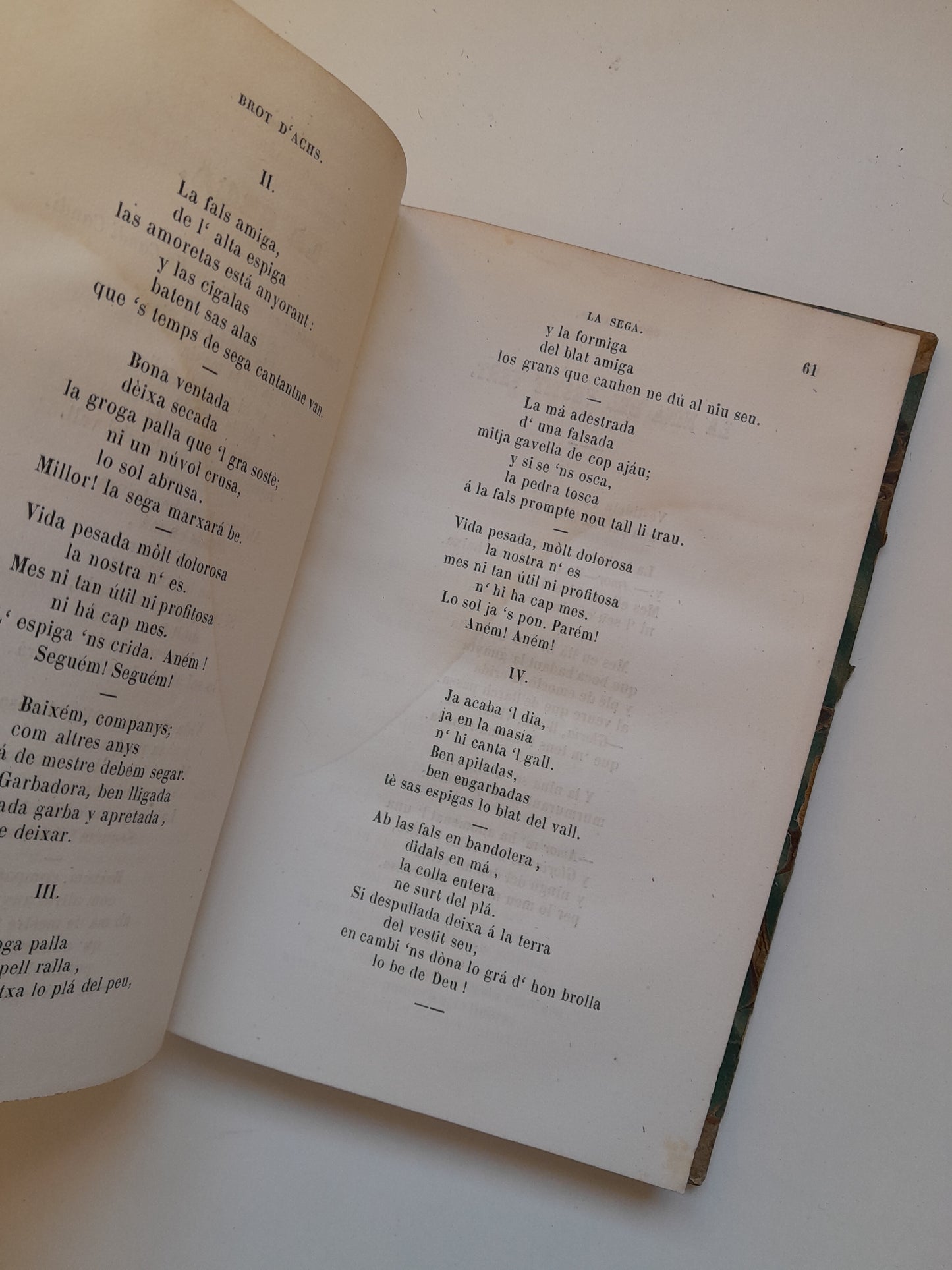 LO BROT D'ACHS - FRANCESC PELAI BRIZ (LIB. JOAN ROCA I BROS, 1866)