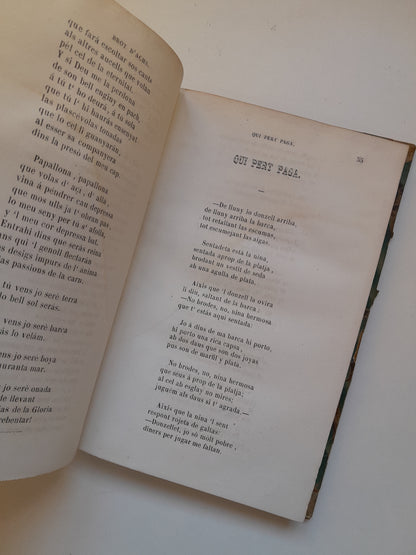 LO BROT D'ACHS - FRANCESC PELAI BRIZ (LIB. JOAN ROCA I BROS, 1866)