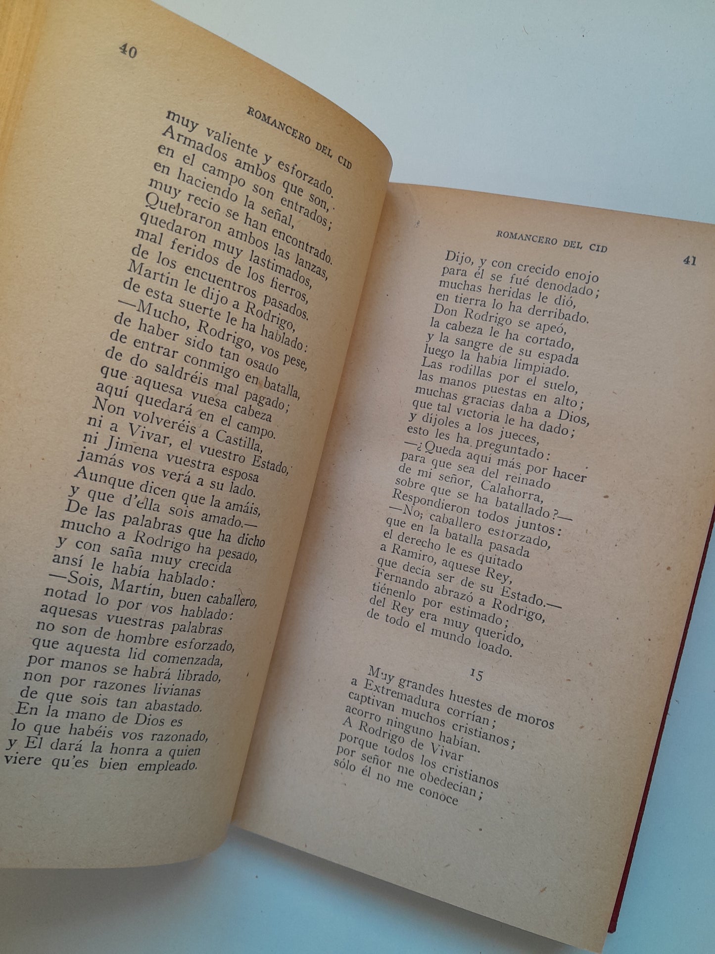 ROMANCERO DEL CID (LIB. FERNANDO FE, c.1940)