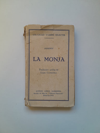 LA MONJA - DIDEROT (LIB. ANTONI LÓPEZ, c.1930)